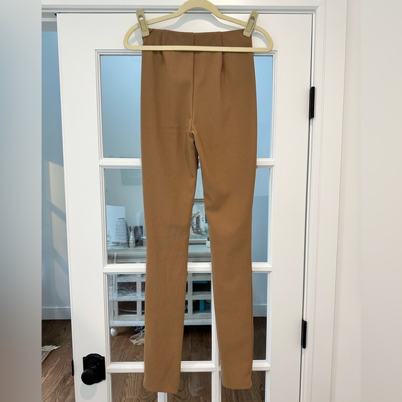 Zara brown leggings with ankle split - size small - Picture 2 of 6